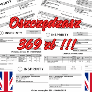 Zestaw dokumentów anglojęzycznych – Proforma, Zaliczkowa, ZK, ZD (Subiekt nexo PRO)